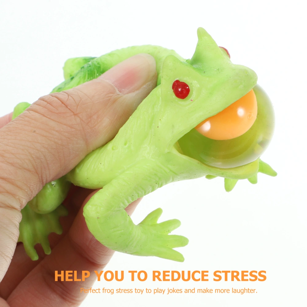 3pcs Simulation Toad Toys Squeeze Toad Toys Squeeze Stress Relief Toys Sensory Toys