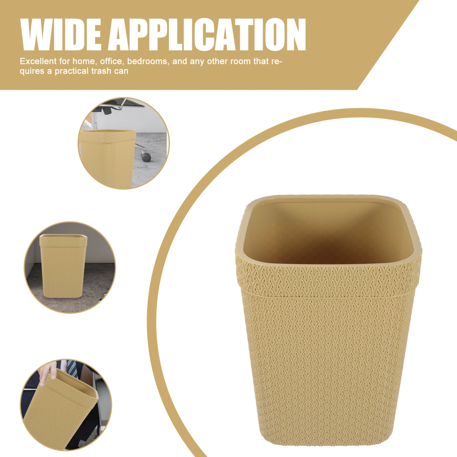 Decorative Garbage Container Paper Waste Container Trash Container Trash Storage Bin
