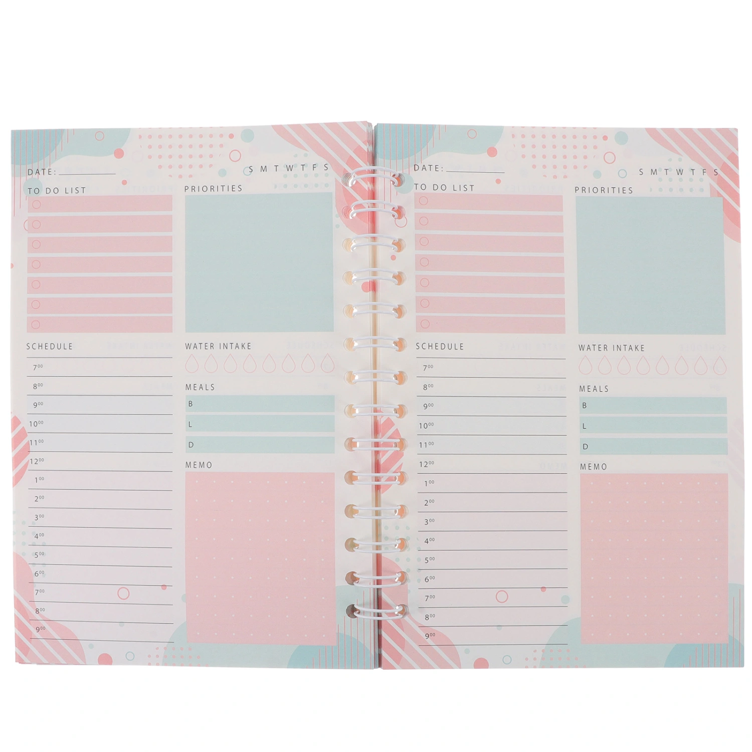 English Daily Planner Schedule Notebook Portable Notebook Students Planner Notepad