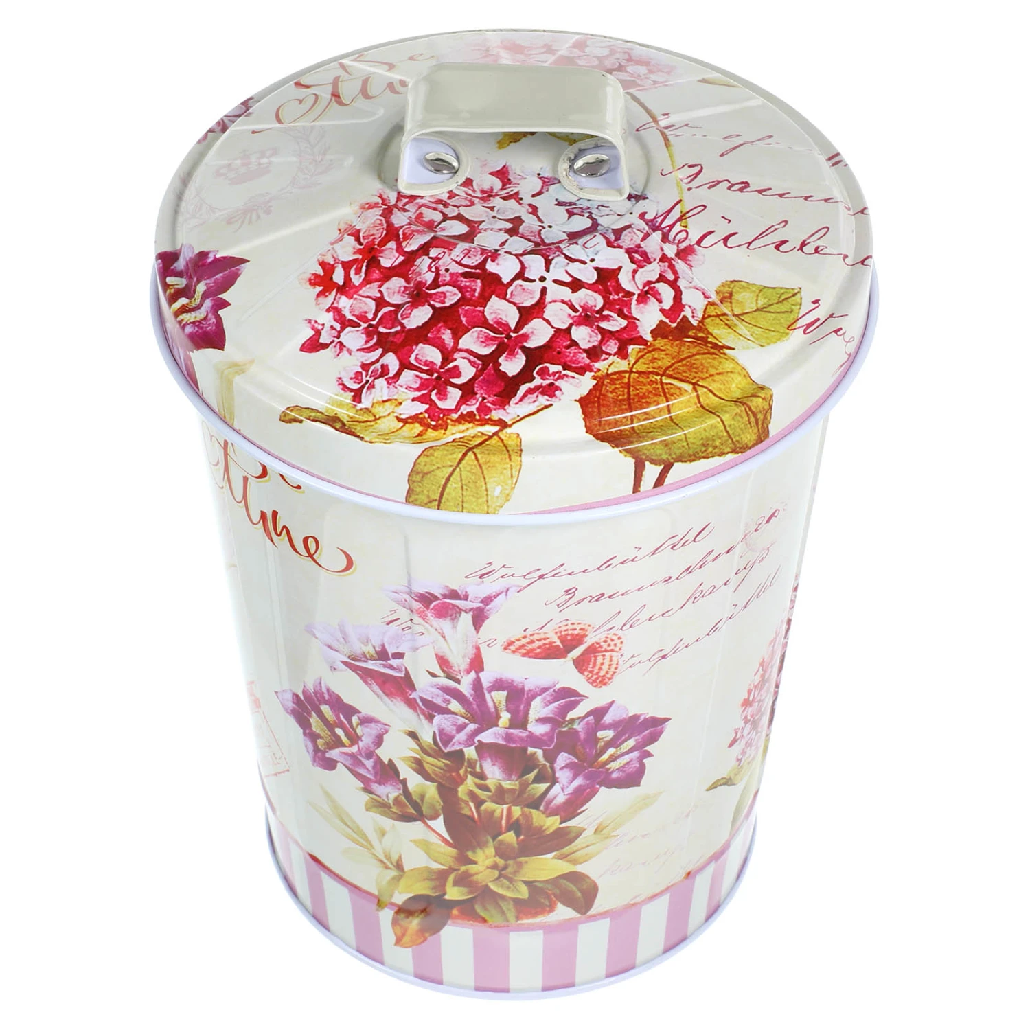 Creative Flower Pattern Biscuit Box Useful Snack Storage Box European Candy Storage Box