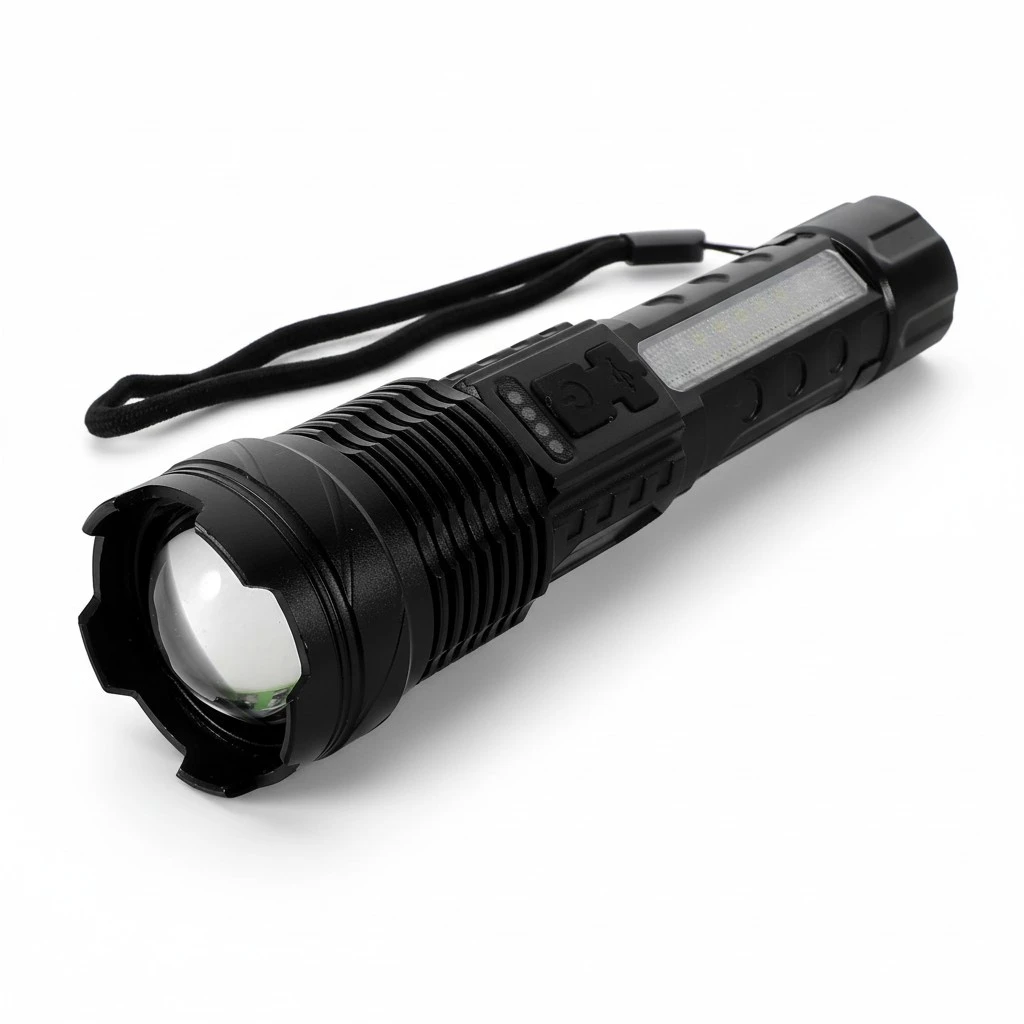 Outdoor LED Flashlight Rechargeable Flashlight Portable Flashlight Handheld Flashlight Camping Flashlight