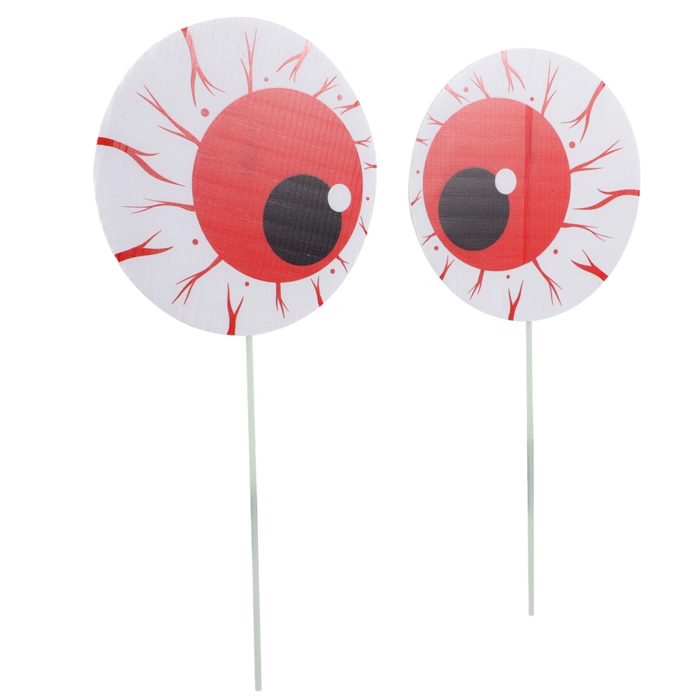 2Pcs Eyes Yard Decor Halloween Sign Halloween Decor Halloween Yard Sign Outdoor Decor