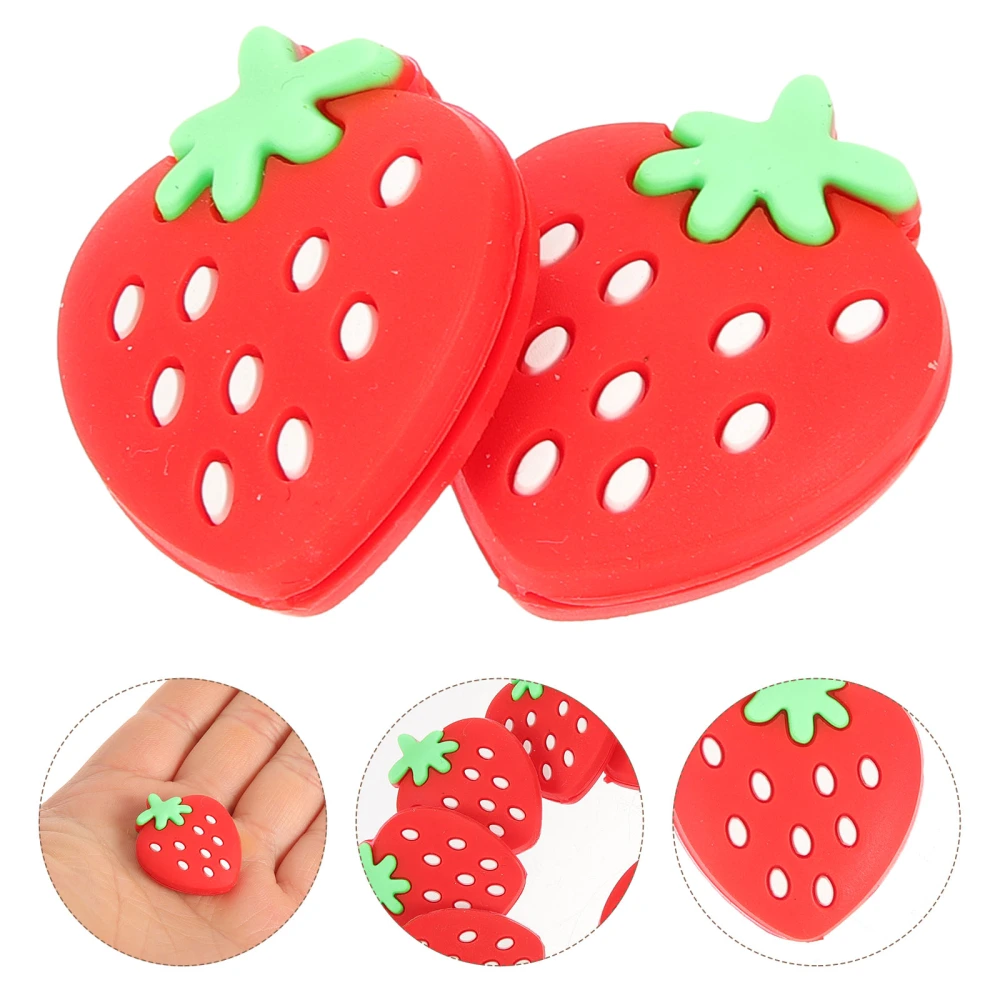 12Pcs Tennis Racket Dampener Strawberry Shape Tennis Dampener Silicone Vibration Racket Dampener