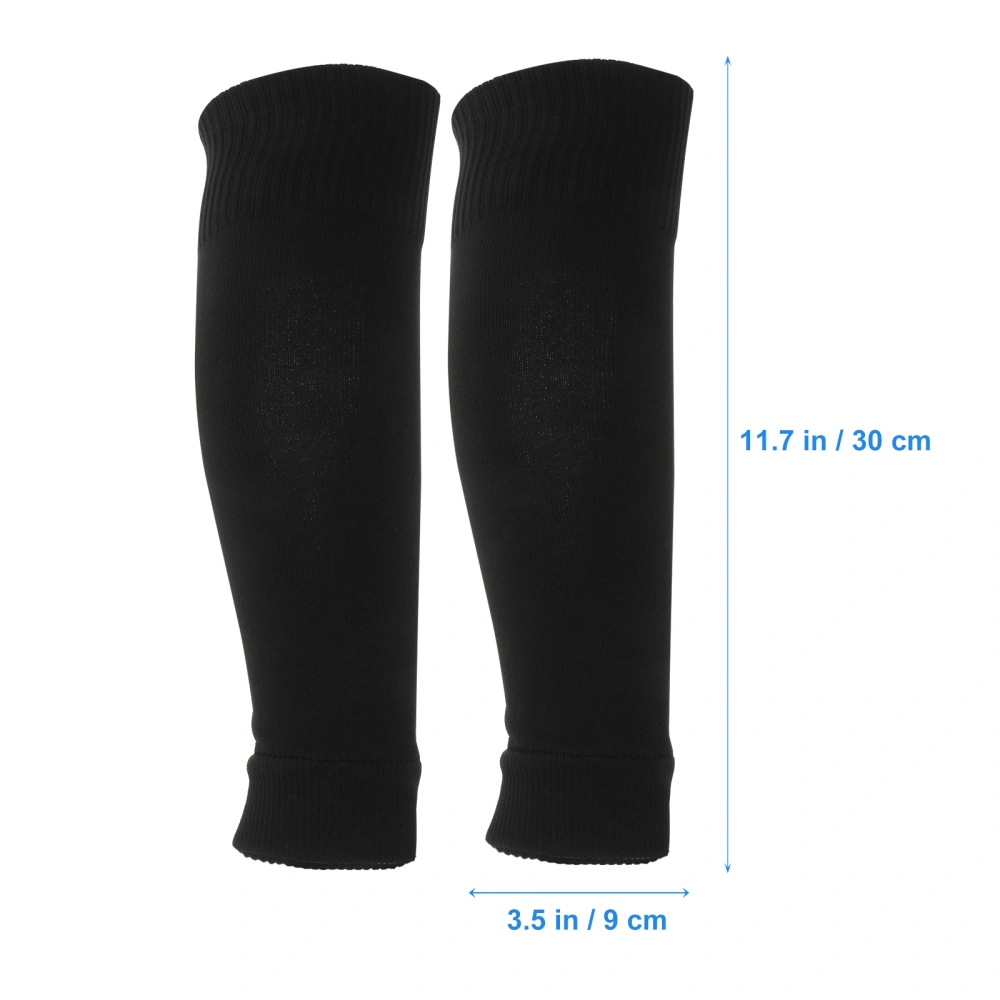 2 Pairs Protection Legs Socks Football Leg Socks Protective Sports Legs Protectors Sleeves