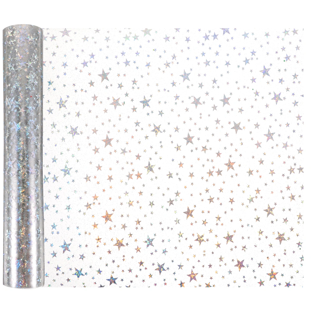 1 Roll Craft PVC Film Decorative Glitter Star Film for Jewelry Bag Making DIY Craft