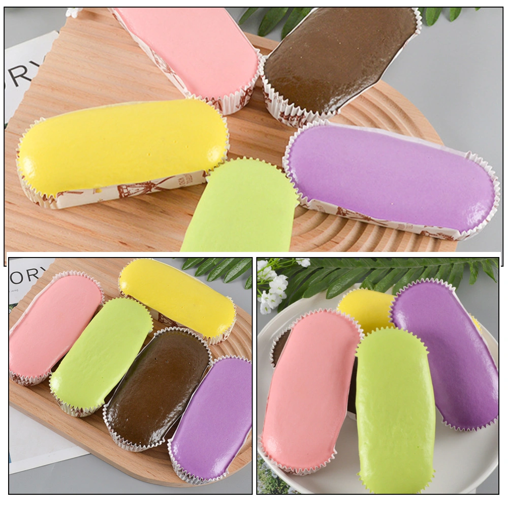 5pcs Colorful Simulation Bread Model Vivid Faux Bread Ornament Soft Artificial Bread Decor