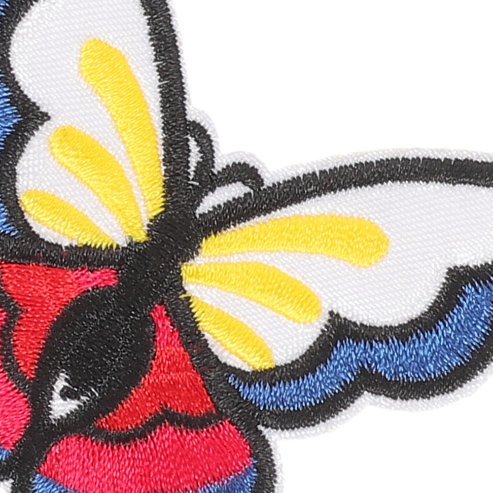 7pcs Butterfly Coat Patches T-Shirt Jacket Repair Patch Clothing Butterfly Embroidery Badge