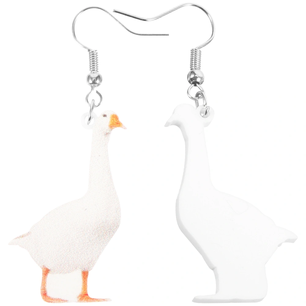 1 Pair Women Earrings Goose Earrings Drop Earrings Animals Charm Jewelry Teen Girls Earrings