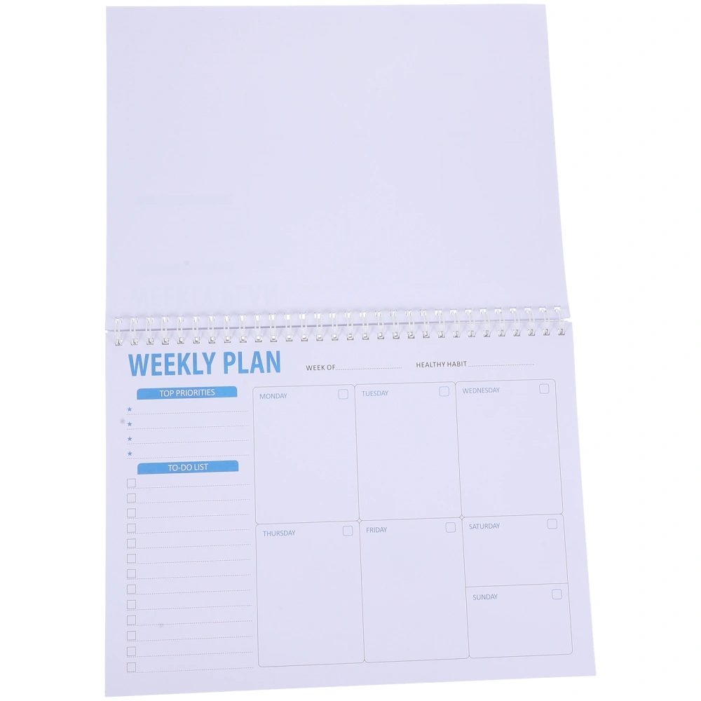 English Schedule Notebook Agenda Writing Notebook Students Weekly Planner Notepad