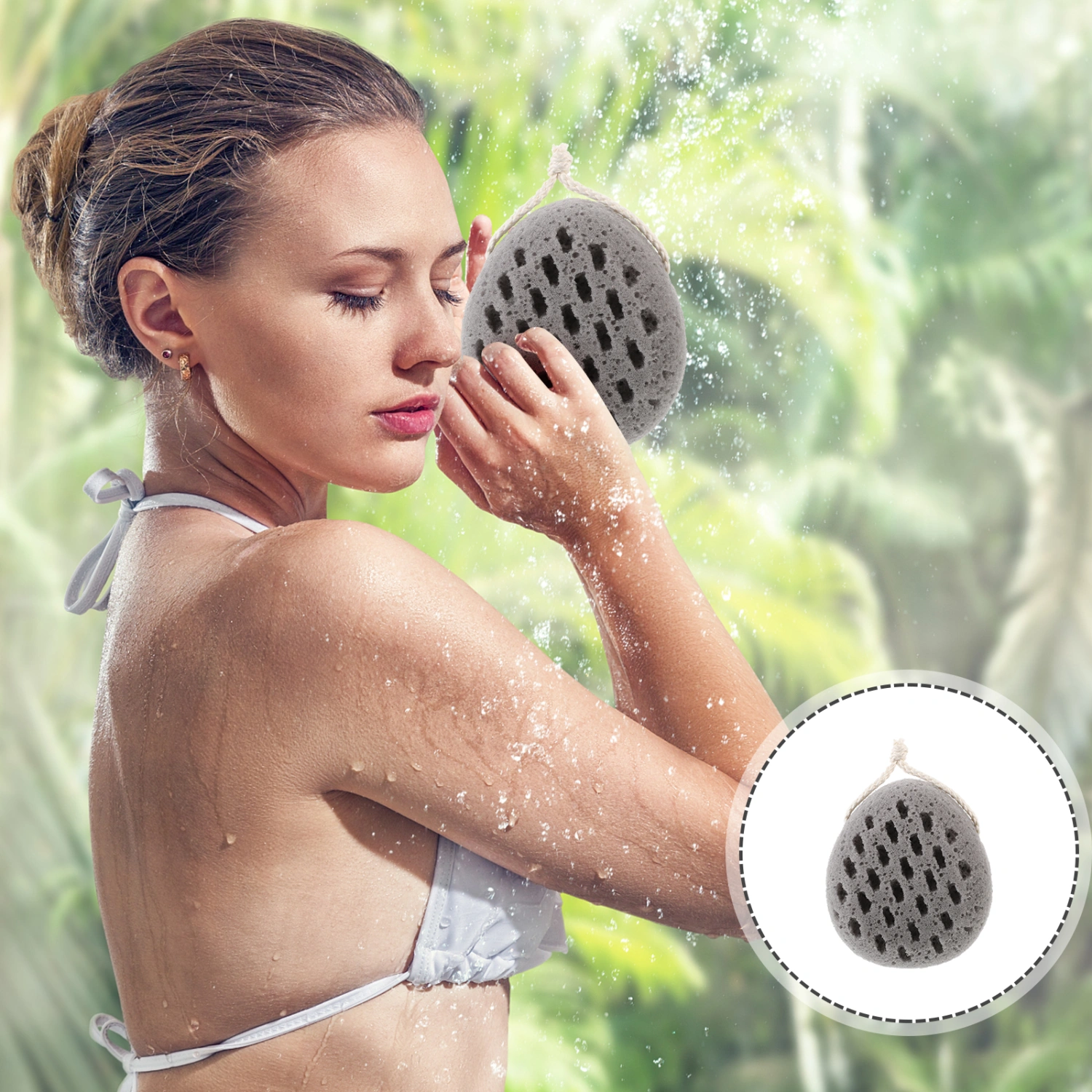 Bath Scrubber Showering Ball Scrubber Soap Ball Reusable Body Sponge Lovely Bath Sponge