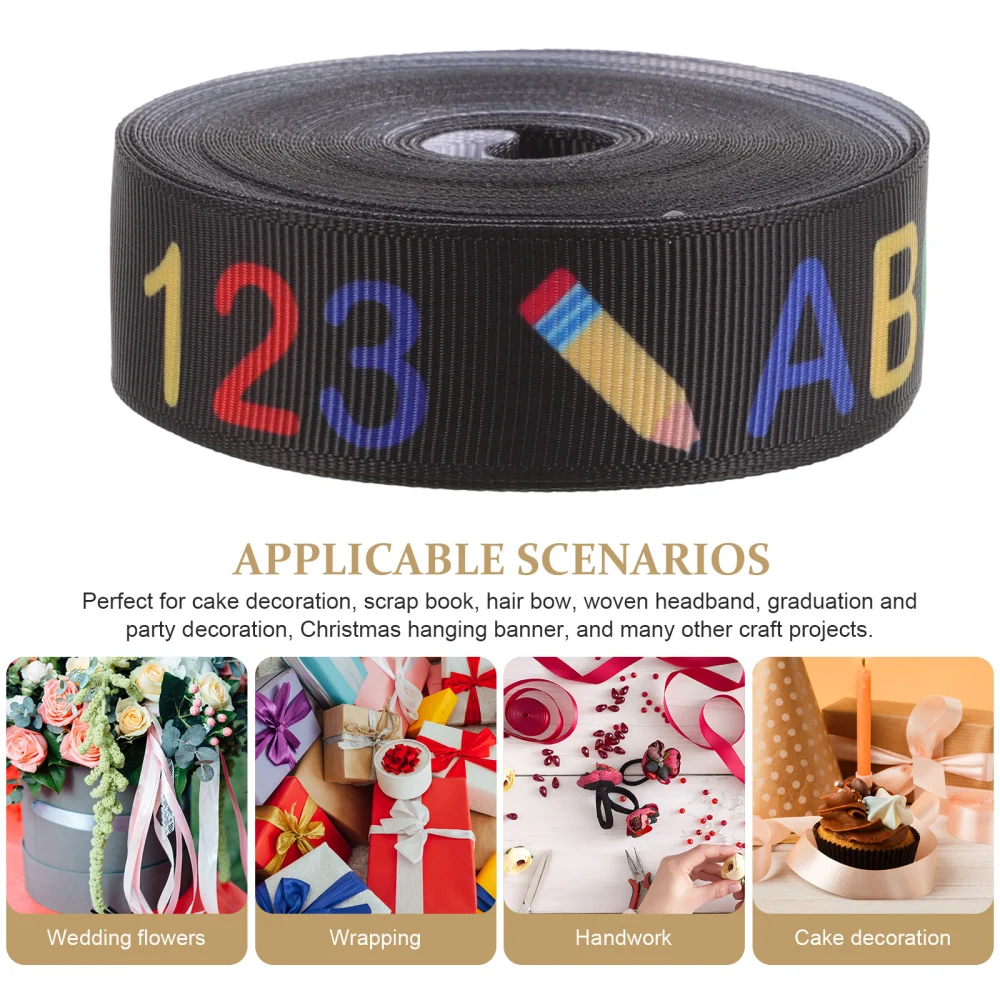 1 Roll Decorative Ribbon Roll Decorative Cake Ribbon Gift Wrapping Ribbon for Graduation Party