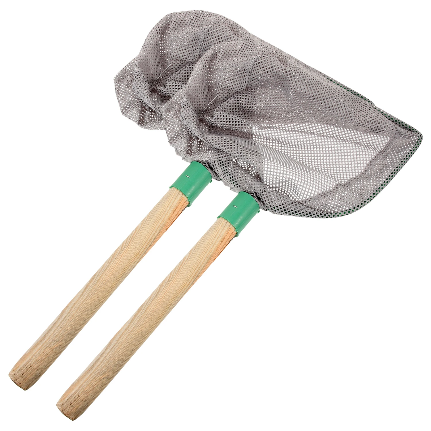 2pcs Fishing Net Landing Net Portable Wooden Handle Fishing Net Large Landing Net for Fishing