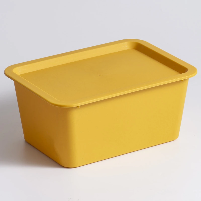 4pcs Multicolor Storage Bins Stackable Plastic Containers for Sundries Books