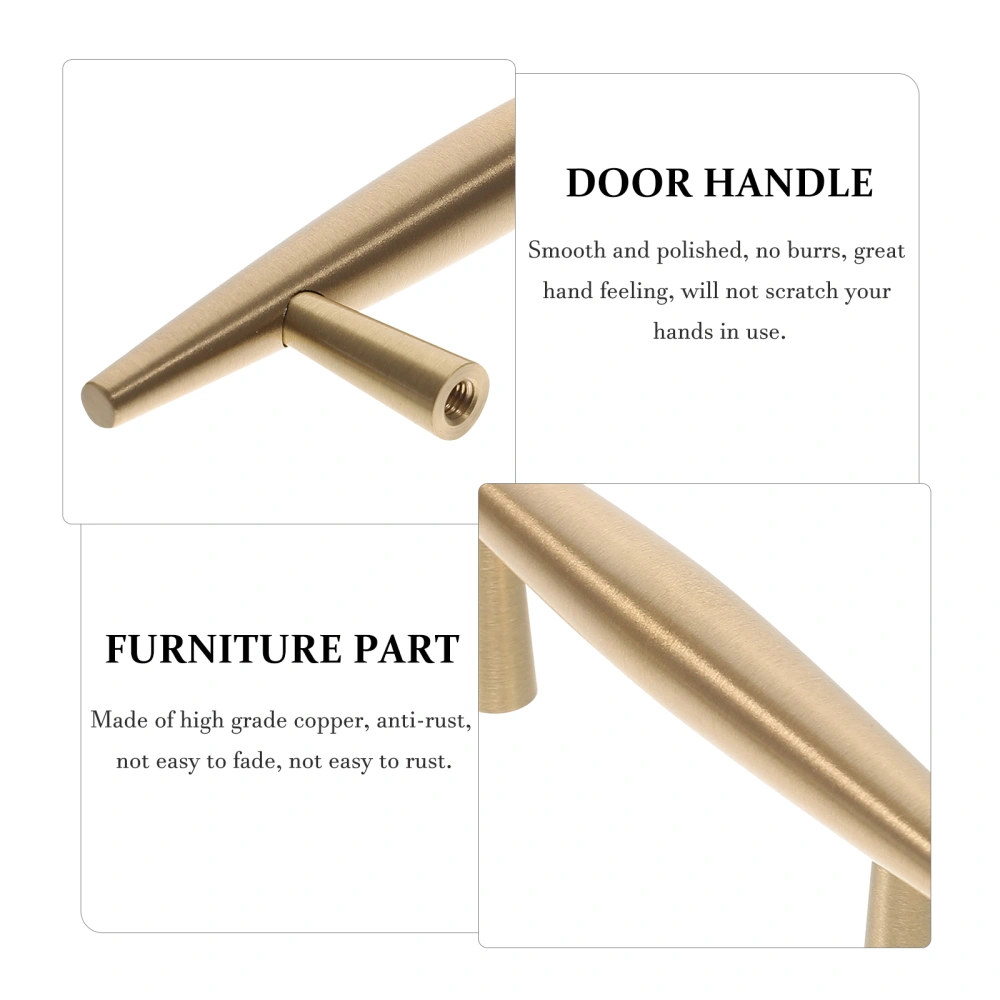 2pcs Door Handle Copper Replacement Furniture Pull Simple Furniture Door Knob