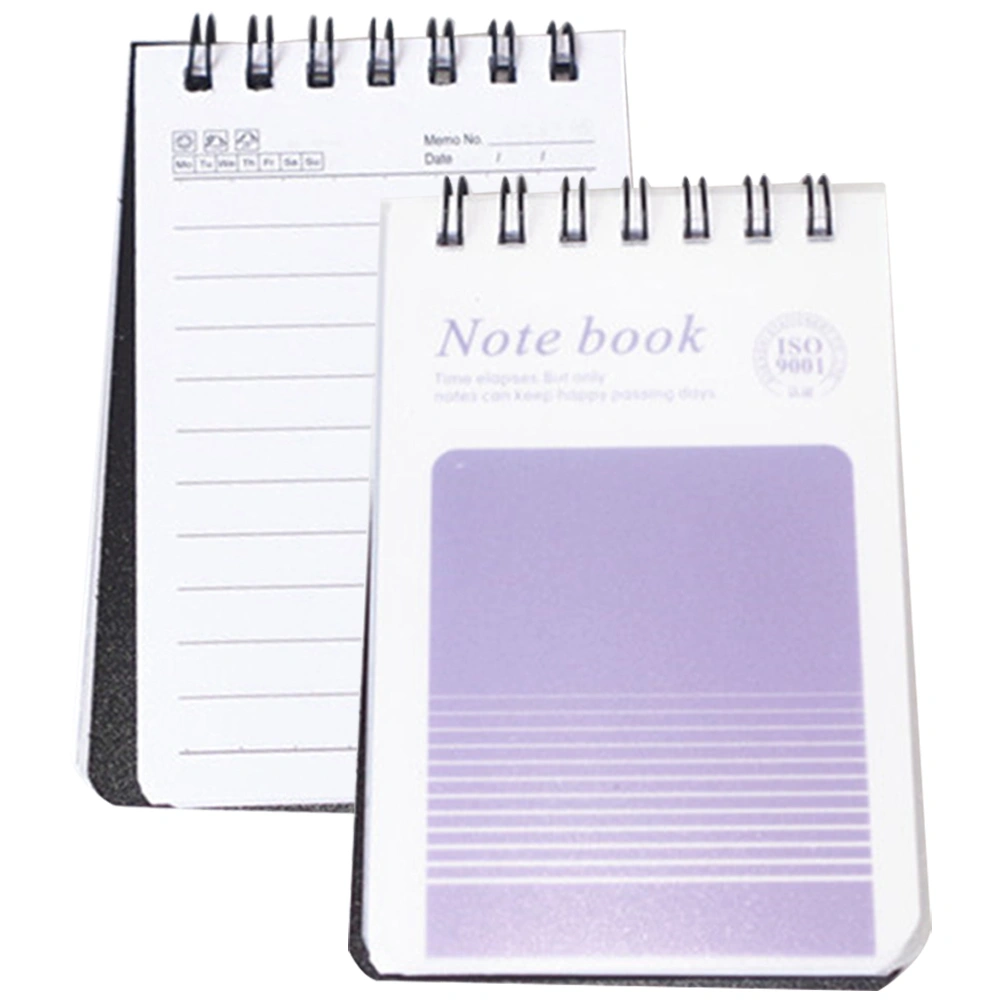 2Pcs Aesthetic Pocket Notebooks Spiral Binding Notepads Mini Note Pads for Work School