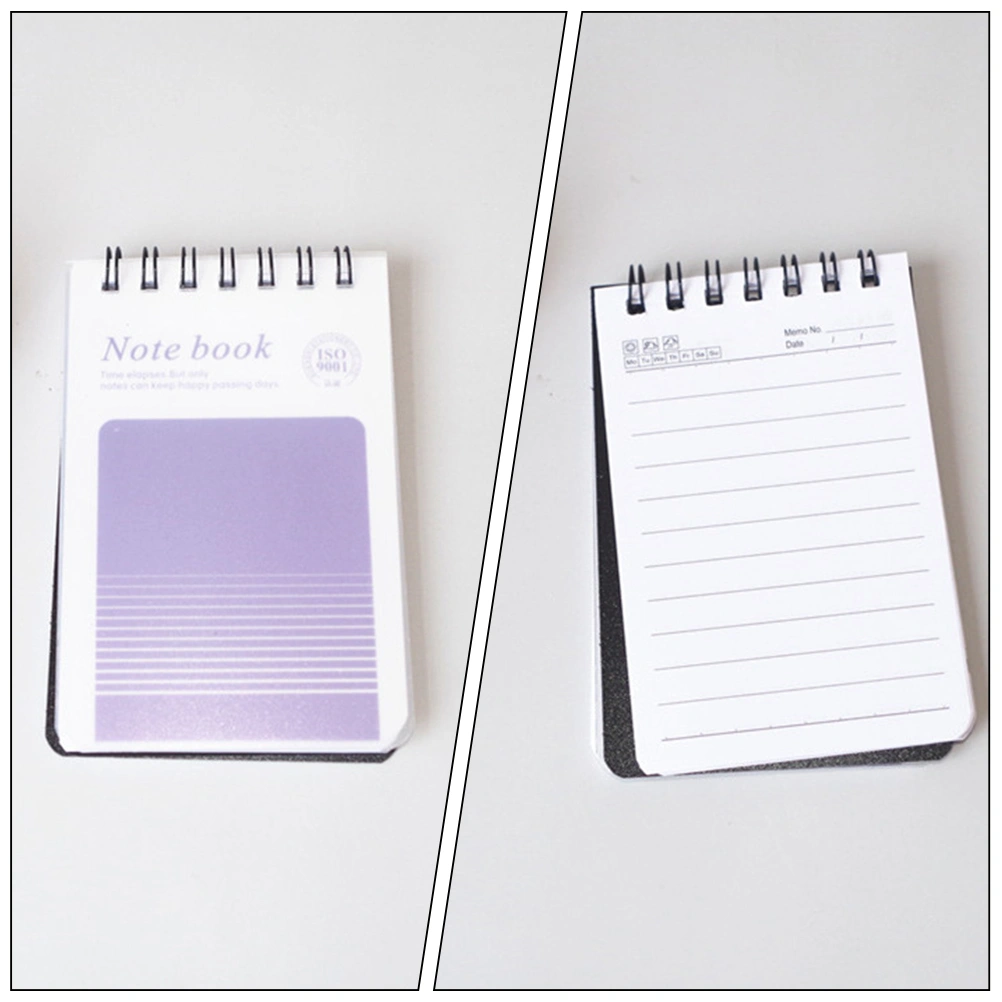 2Pcs Aesthetic Pocket Notebooks Spiral Binding Notepads Mini Note Pads for Work School
