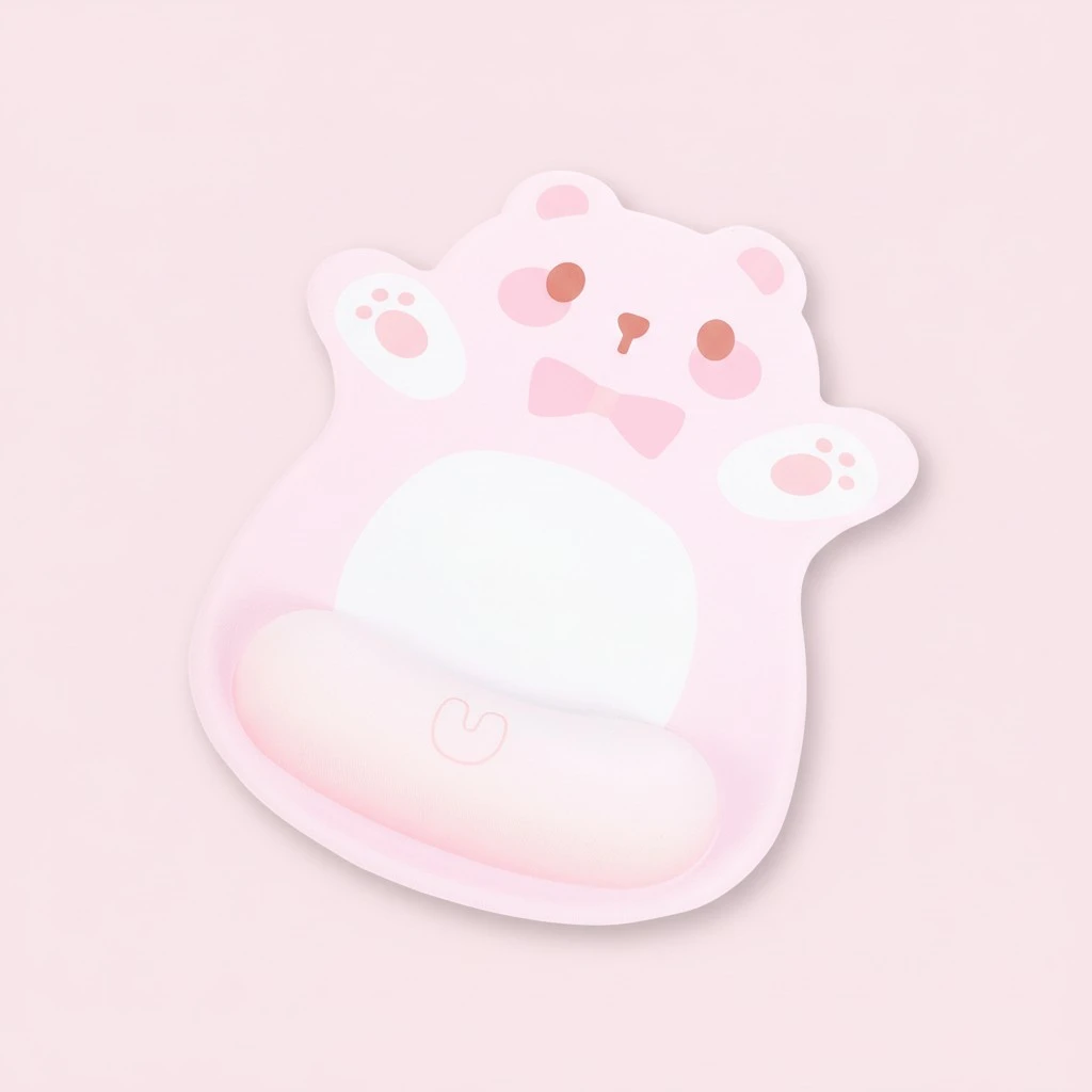 Mouse Pad Adorable Mouse Shape Desk Mousepad Mouse Cushion With Wrist Support