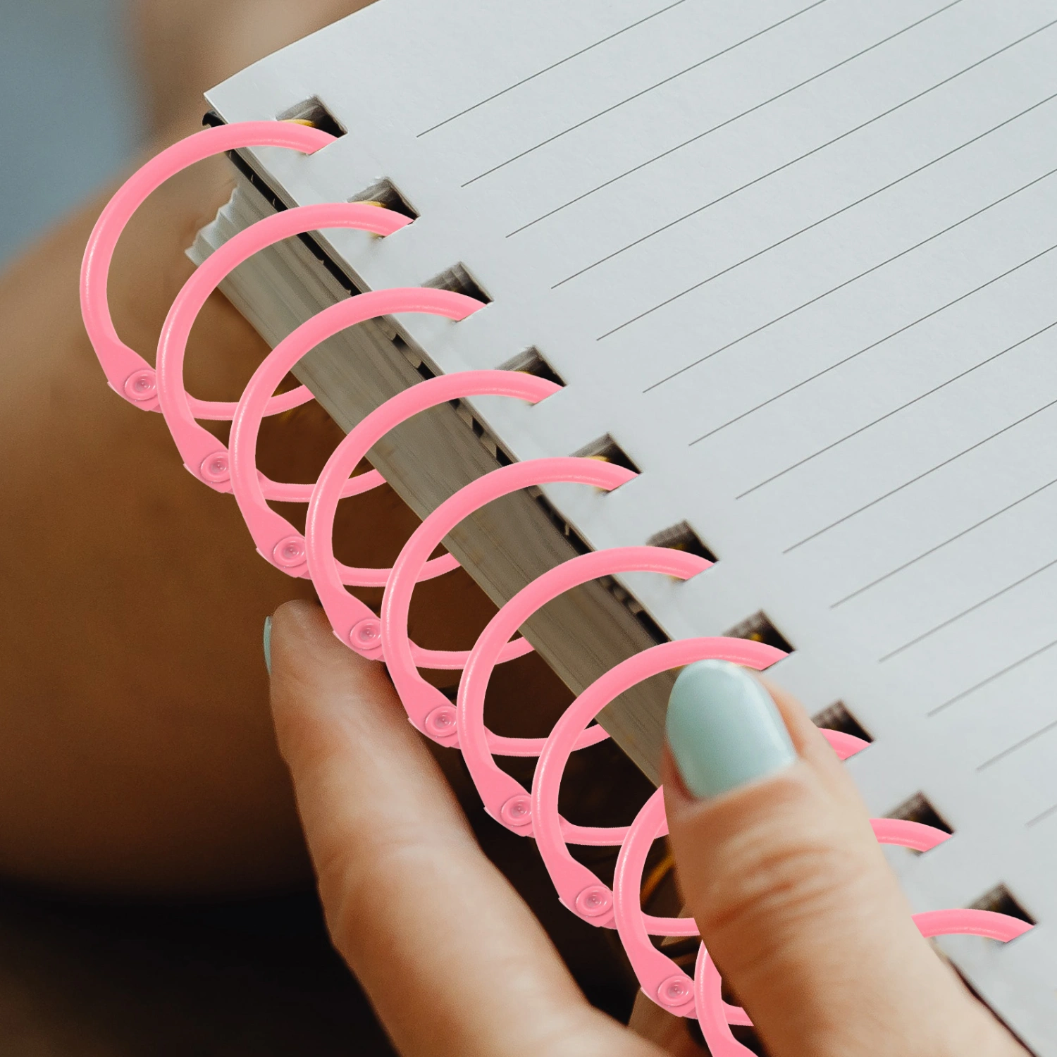 50pcs Loose Binder Rings Loose Leaf Rings for Art and Crafts Scrapbook Book Binder DIY
