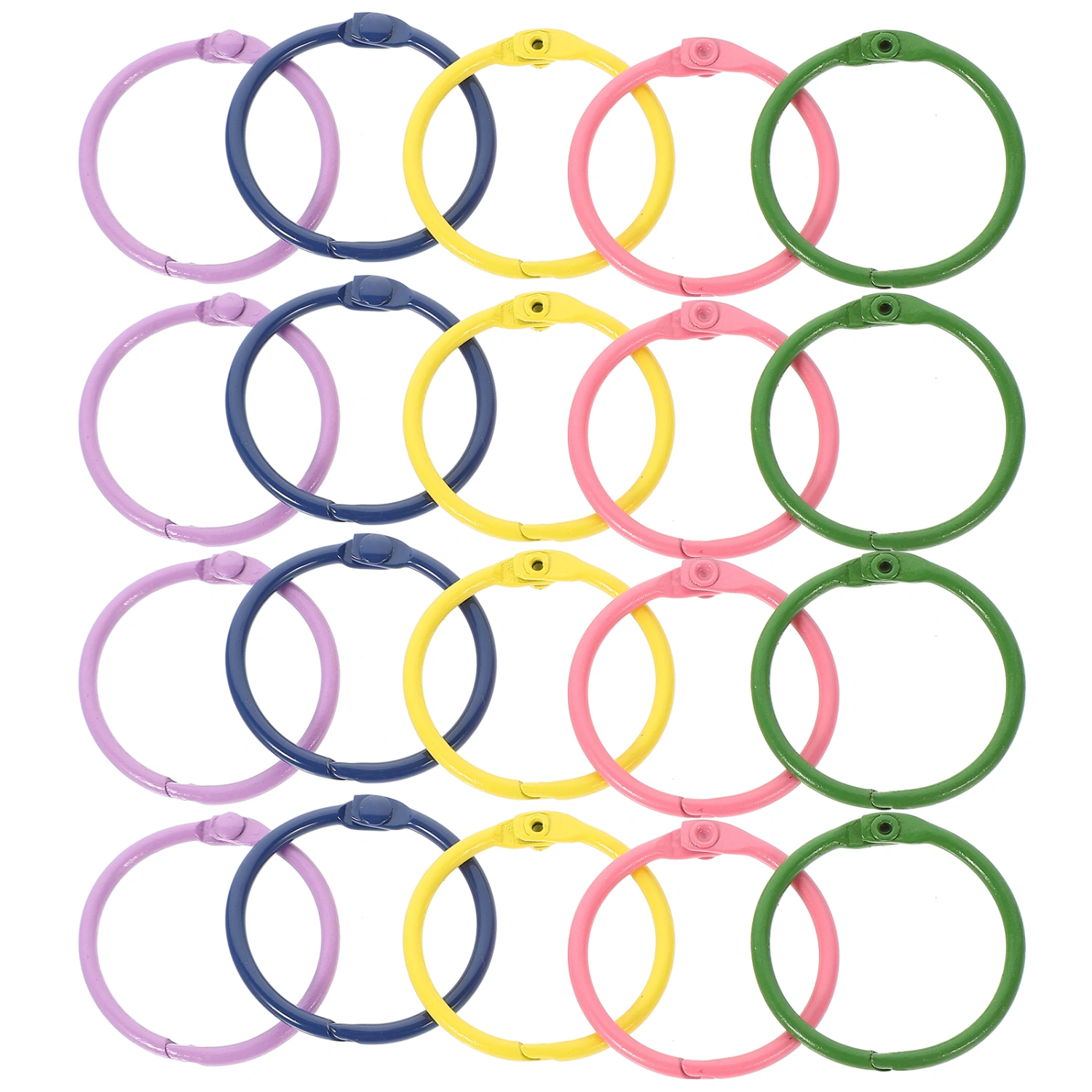 50pcs Loose Binder Rings Loose Leaf Rings for Art and Crafts Scrapbook Book Binder DIY