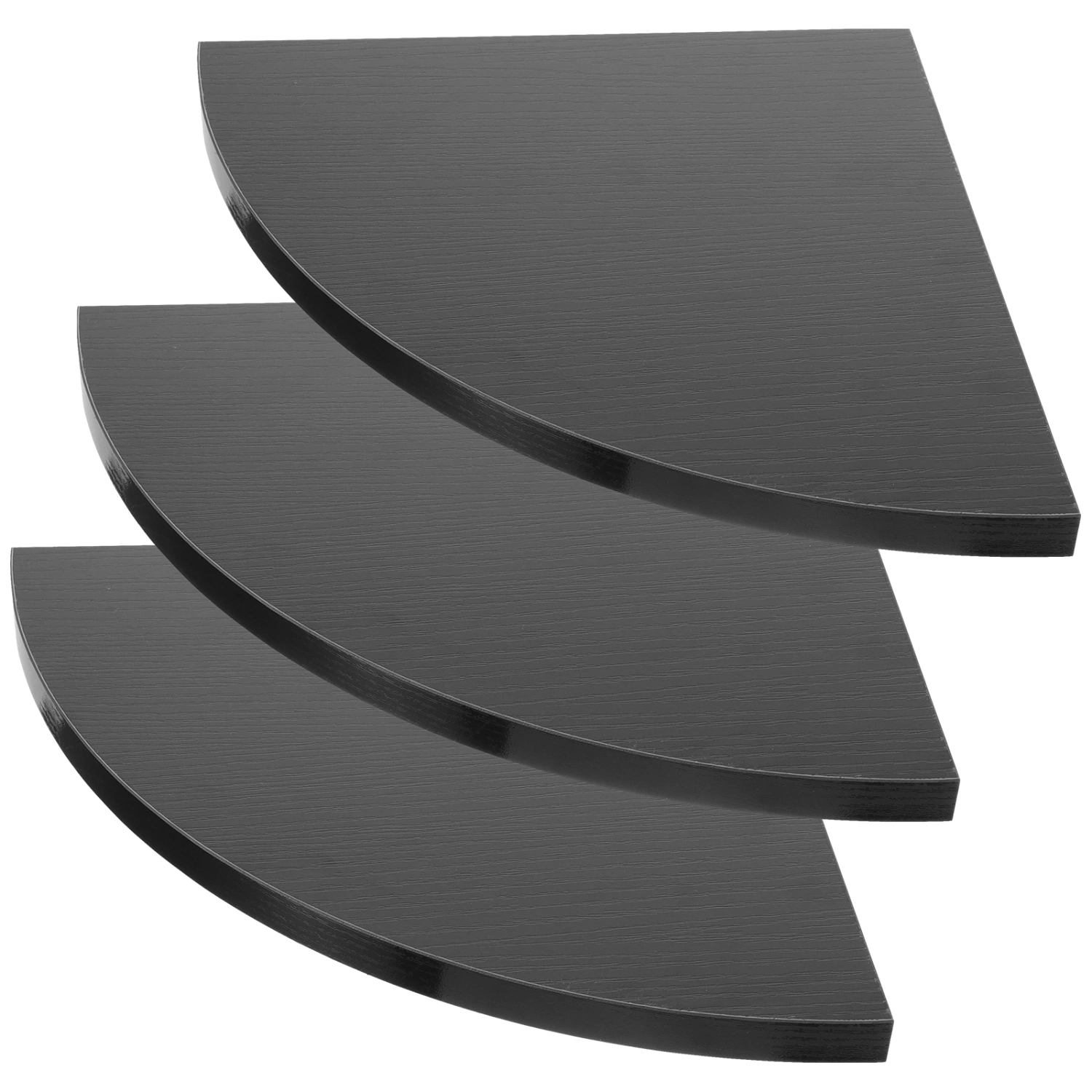 3pcs Corner Shelves Wall Storage Bracket Floating Corner Shelves Wooden Corner Floating Shelves