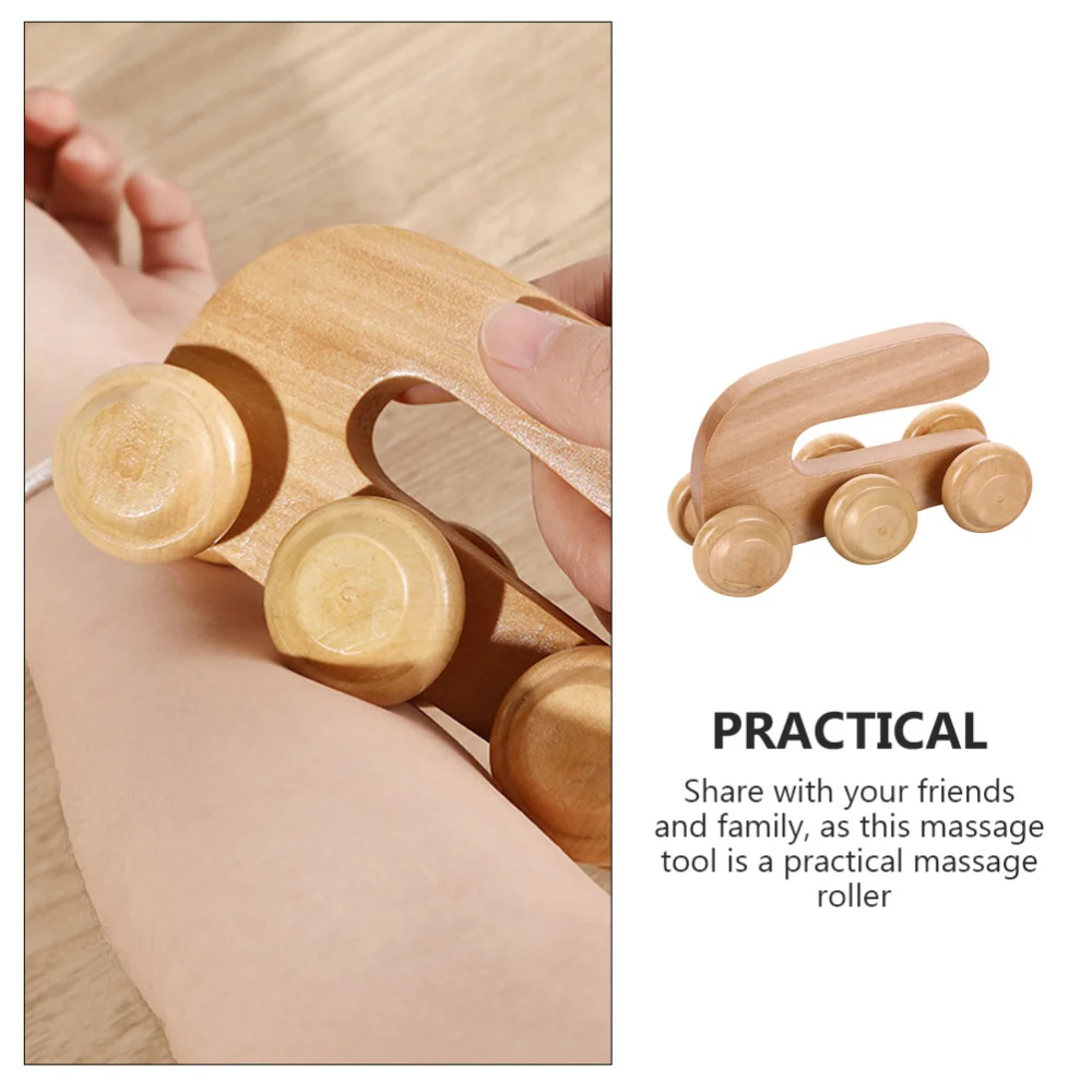 Massage Ball Roller Roller Back Massager Handheld Wooden Massager Deep Tissue Massager