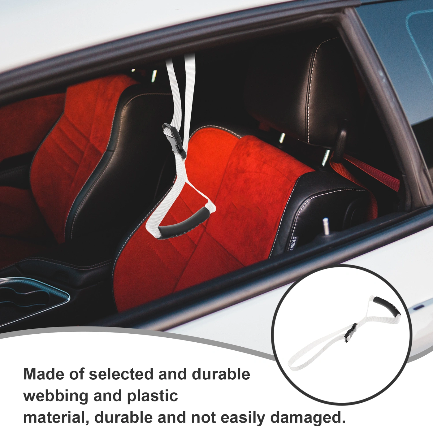 Car Assist Device Portable Cane Grab Lifter Strap Bed Helper Car Handle Assist for  Disabled Elderly