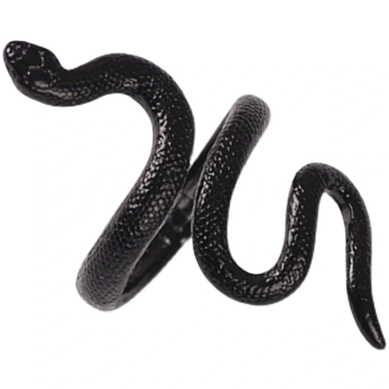 4pcs Adjustable Ring Snake Shaped Ring Punk Gothic Ring Opening Finger Ring