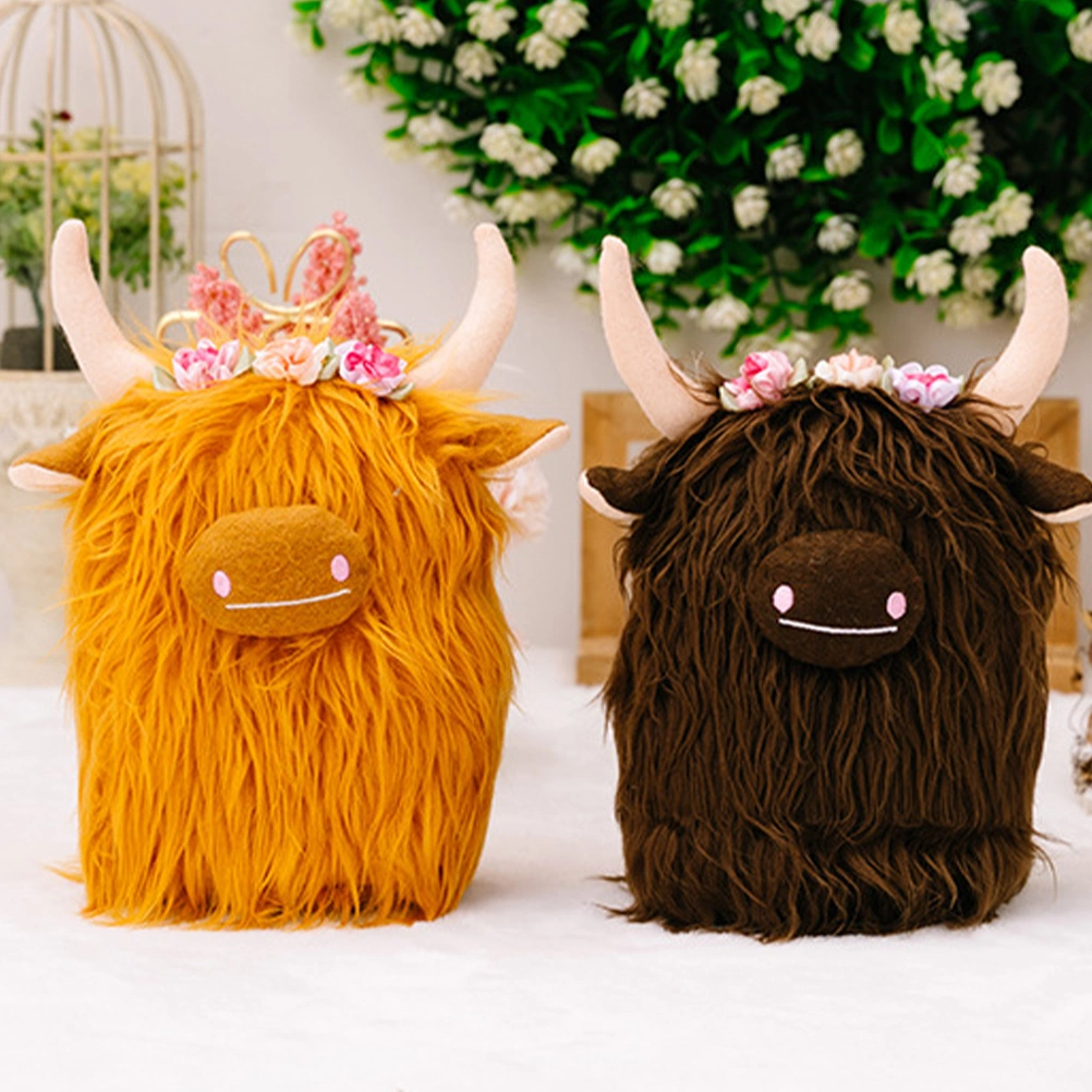 Stuffed Cow Toy Simulation Cow Toy Plush Cow Doll Children Plush Cow Toy