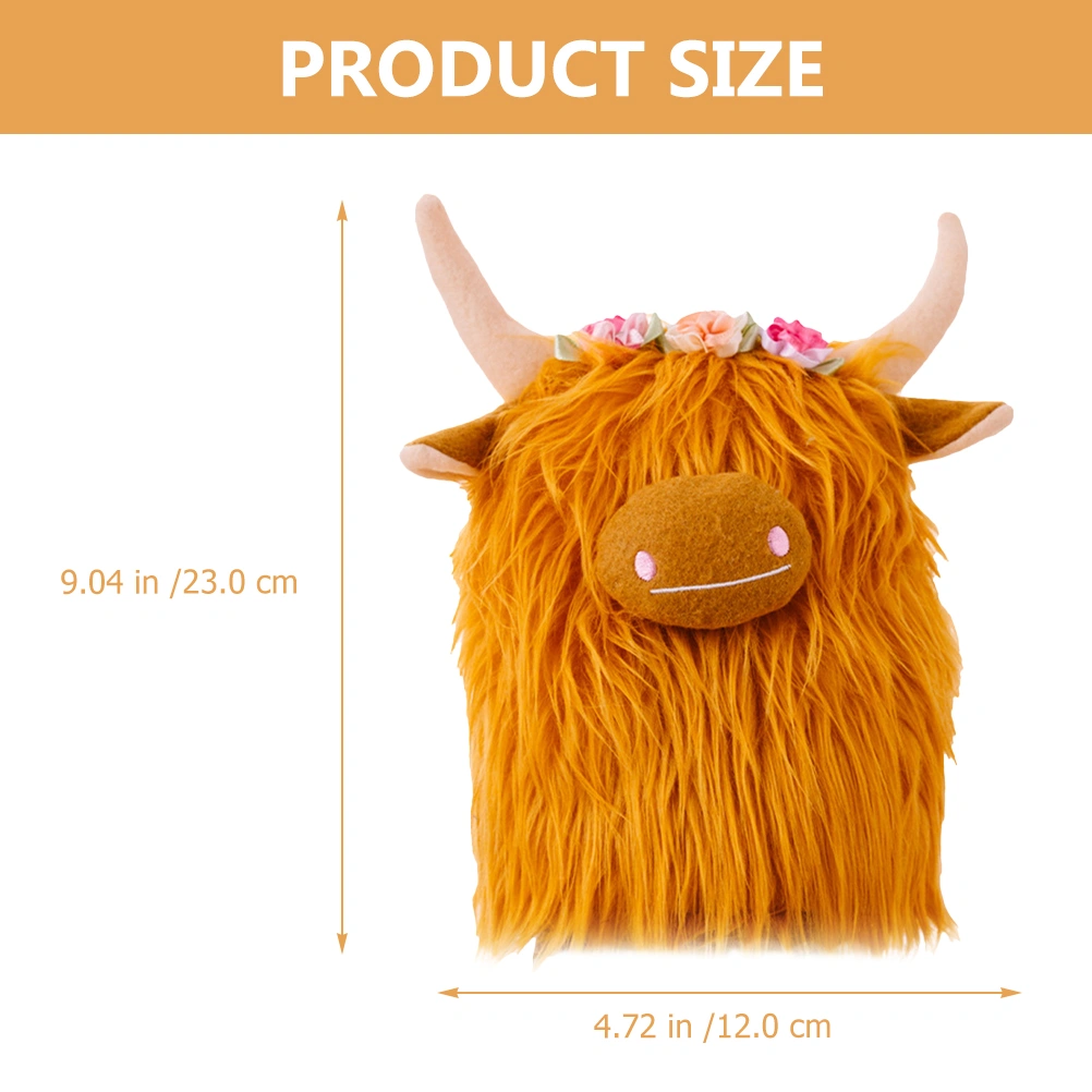 Stuffed Cow Toy Simulation Cow Toy Plush Cow Doll Children Plush Cow Toy