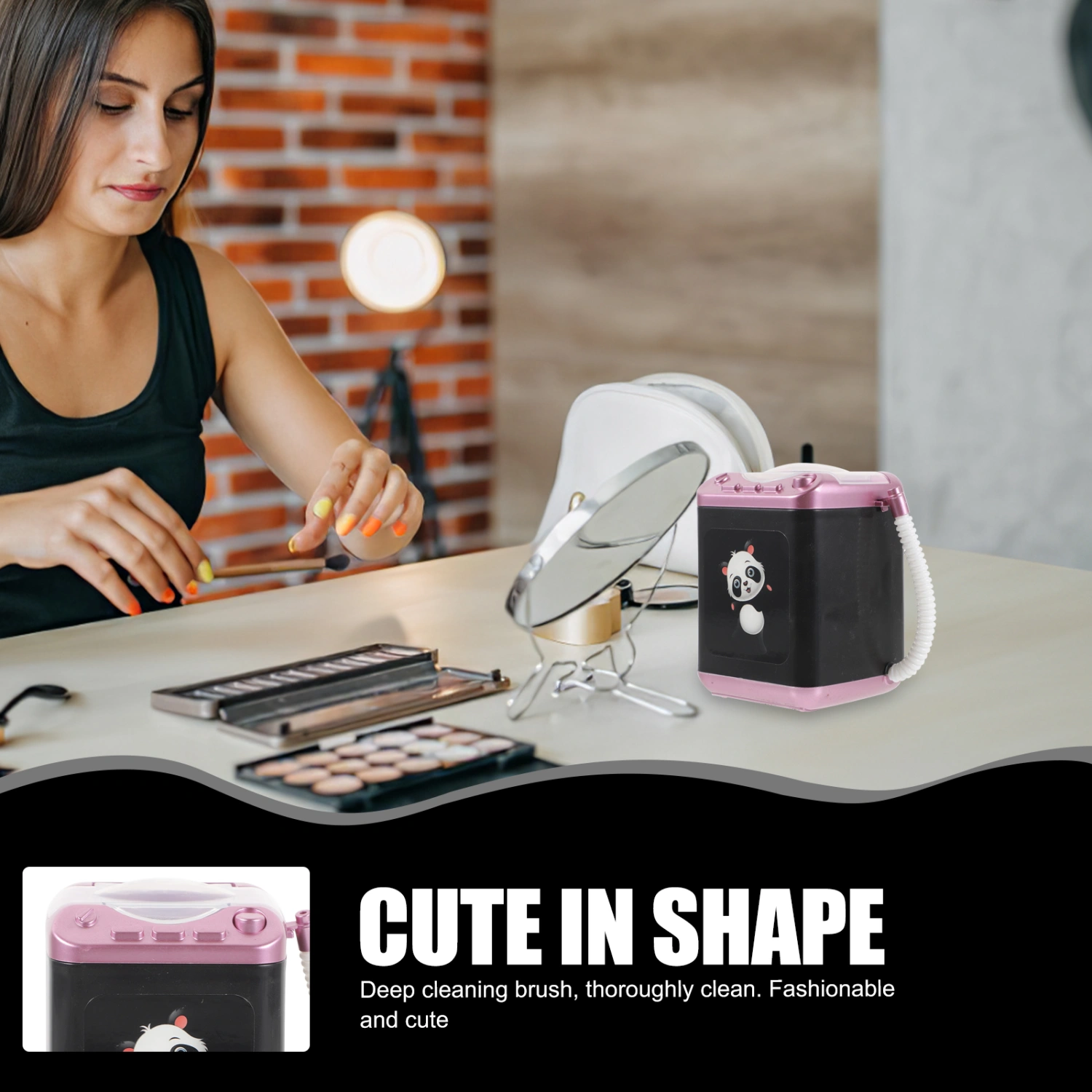 Electric Makeup Brush Washing Machine Makeup Brush Cleaner Machine Brush Washer