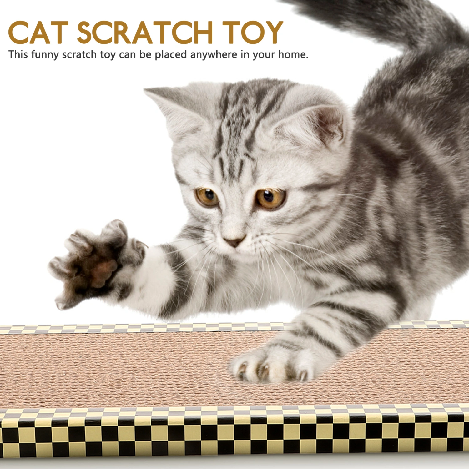 Cat Scratching Board Cat Scratcher Cat Scratch Pad Indoor Cats Kittens Scratcher Toy