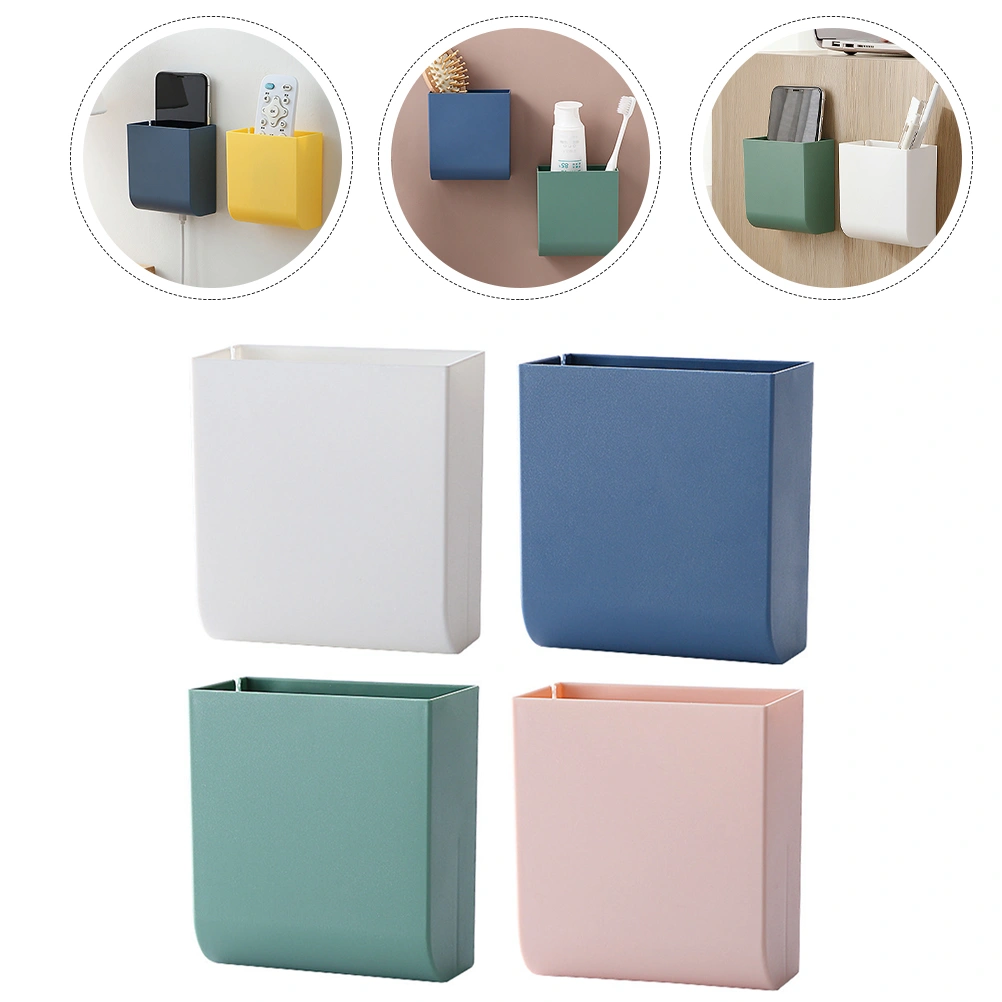 4Pcs Remote Control Holder Wall Mount Cell Phone Organizer Pen Holder Remote Organizer