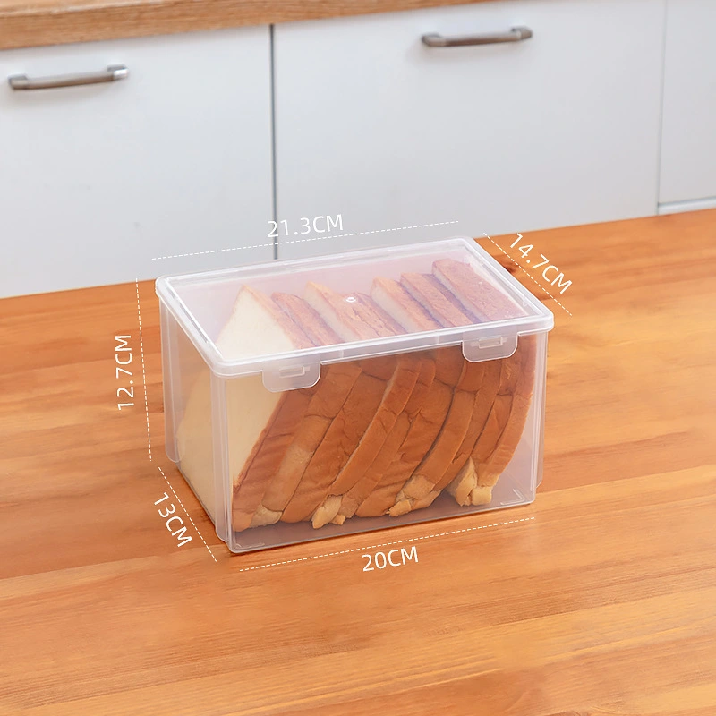 Transparent Fresh Keep Box Bread Loaf Storage Container Food Container Bread Storage Box