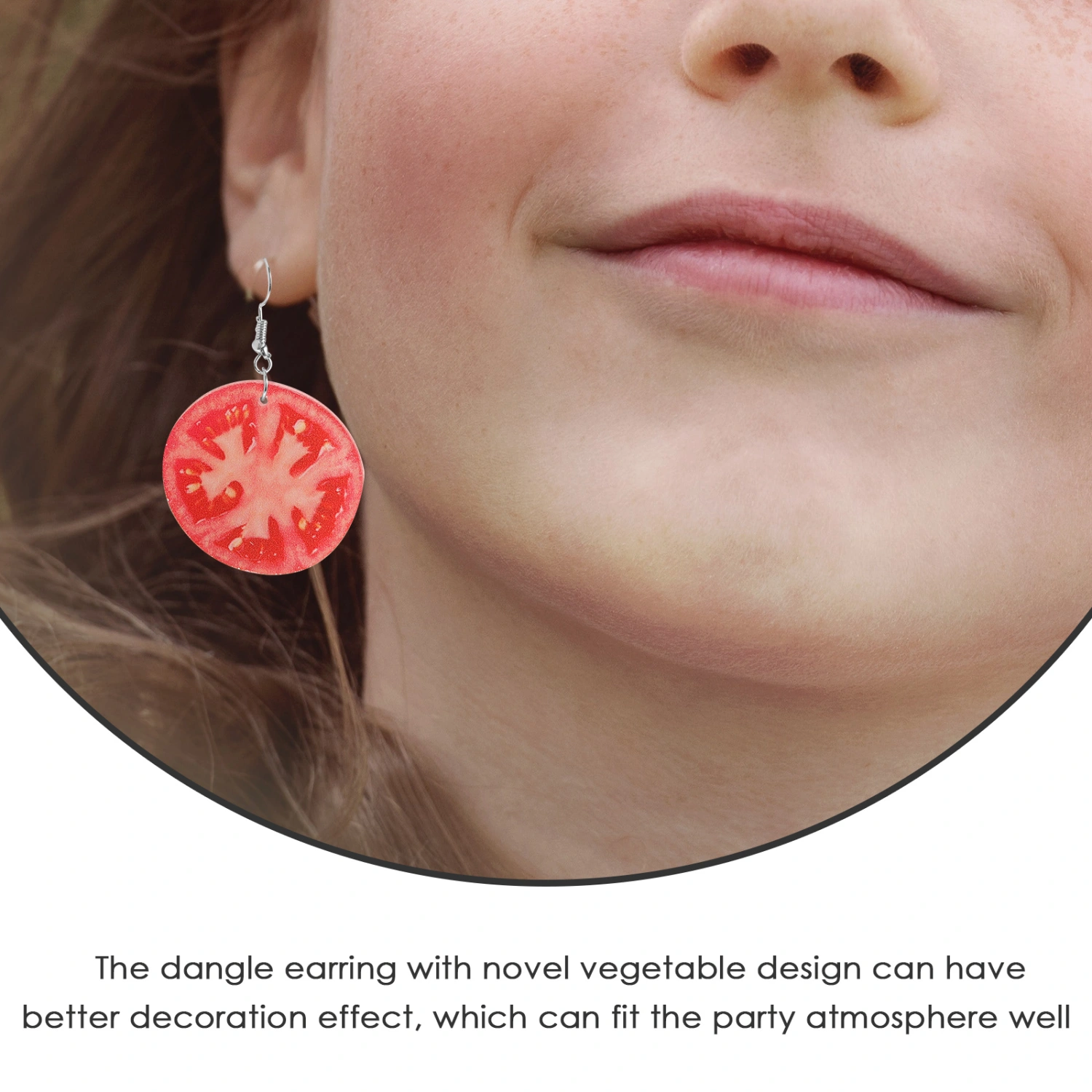 3 Pairs Vegetable Dangle Earrings Funny Earrings Dangle Earrings Women Earring Decors