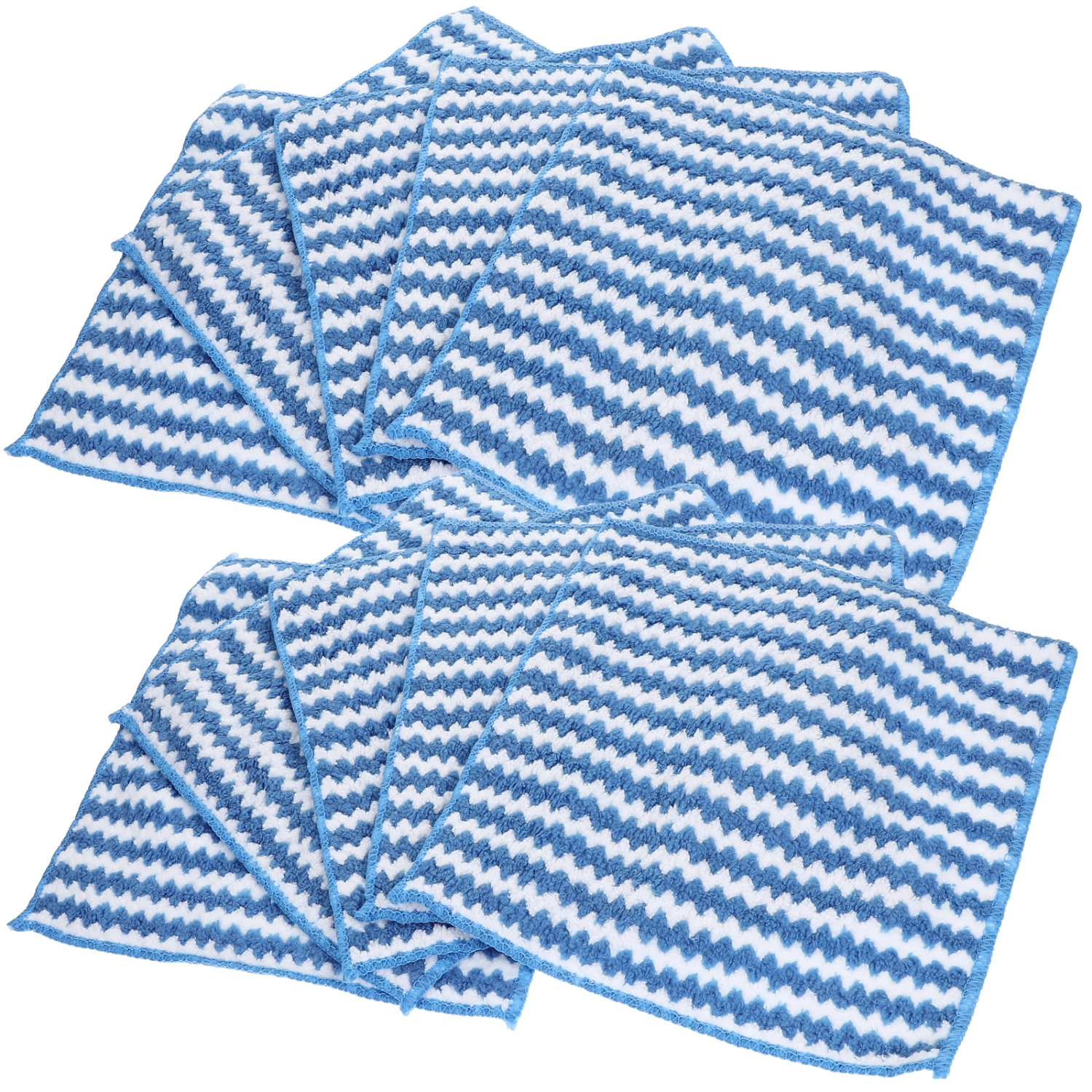 10pcs Kitchen Dish Towels Plate Cleaning Towels Coral Fleece Washcloths Water Absorbent Dish Towels