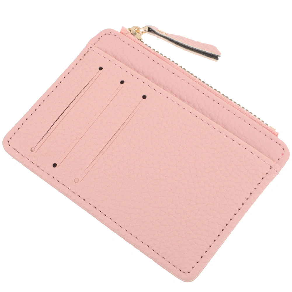 Women Wallet PU Purse Zippered Purse Women Credit Card Holder Coins Purse for Outdoor Shopping