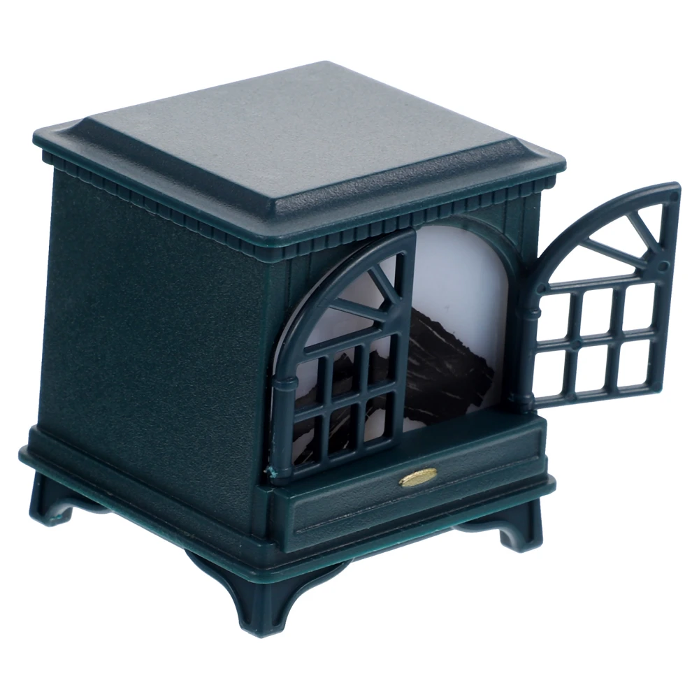 Doll House Luminous Fireplace Model Tiny Fireplace Model Doll House Furniture Doll House Accessories