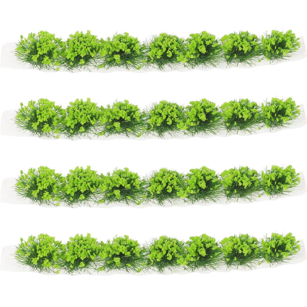 4Pcs Simulation Flower Cluster Miniature Flower Grass Cluster Miniature Static Scenery Model