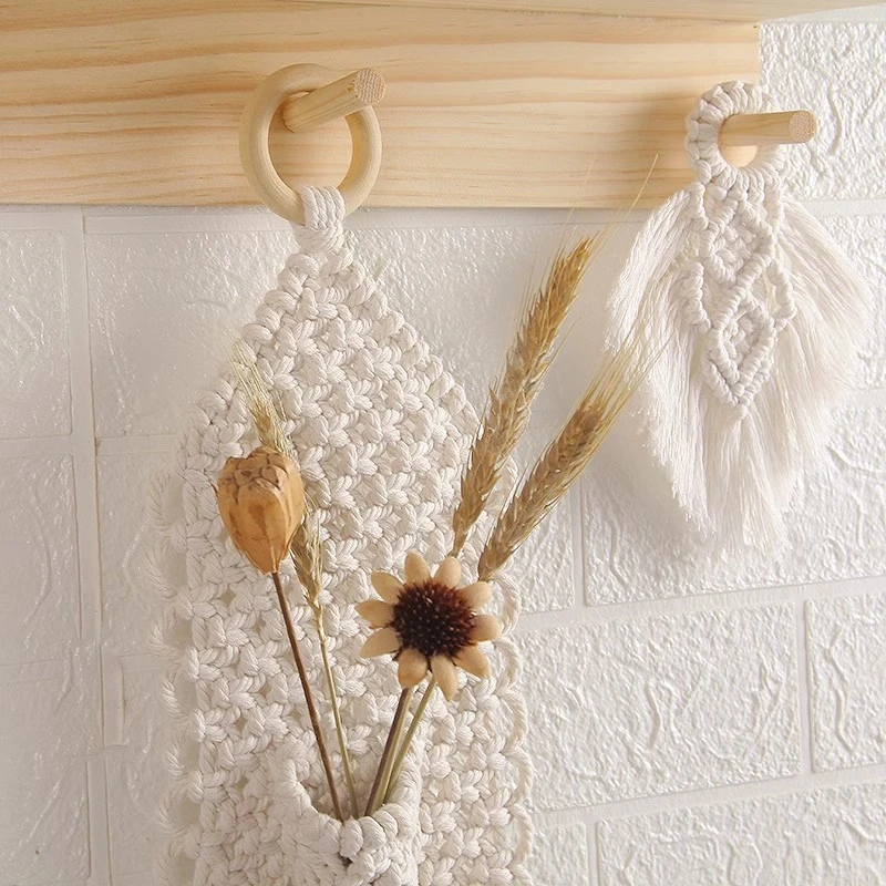 Macrame Woven Wall Hanging Home Decor Bohemian Macrame Hanging Ornament Home Decor