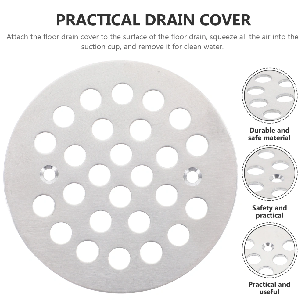 Bathroom Kitchen Floor Drain Cover Stainless Steel Floor Sink Strainer Practical Shower Strainer