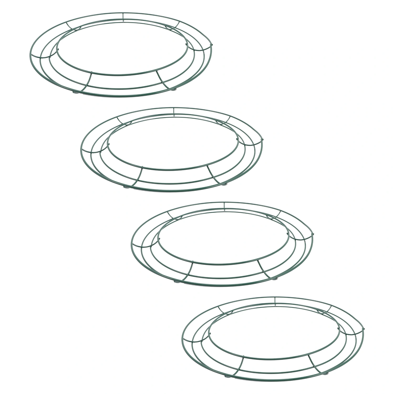 6pcs DIY Iron Wreath Frame Round Wreath Rings Reusable Wreath Making Rings