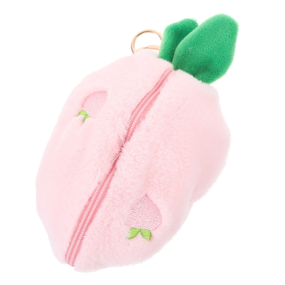 Zipper Plush Rabbit Toy Household Stuffed Bunny Doll Creative Hide Rabbit Pendant for Bag Key Chain