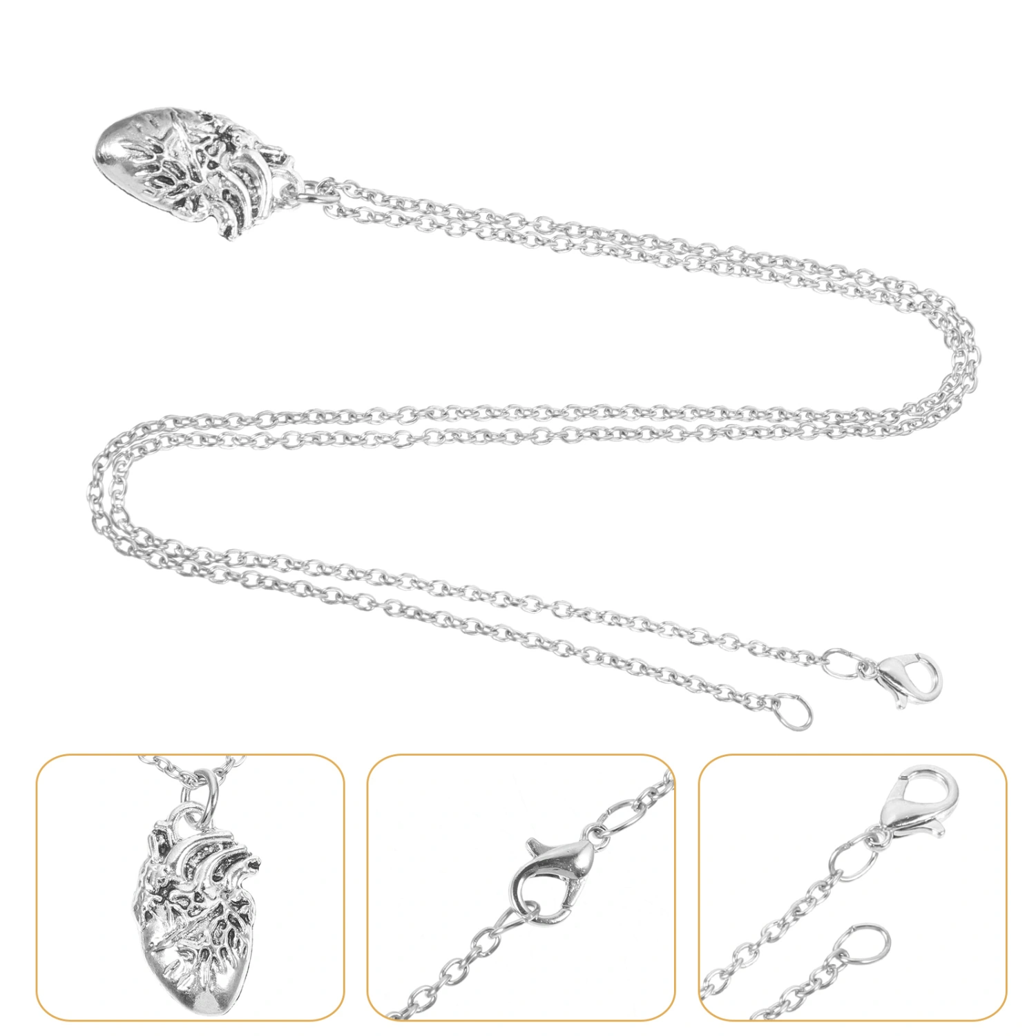 Anatomical Heart Necklace Charm Necklace Pendant Necklace Women Necklace Kewelry
