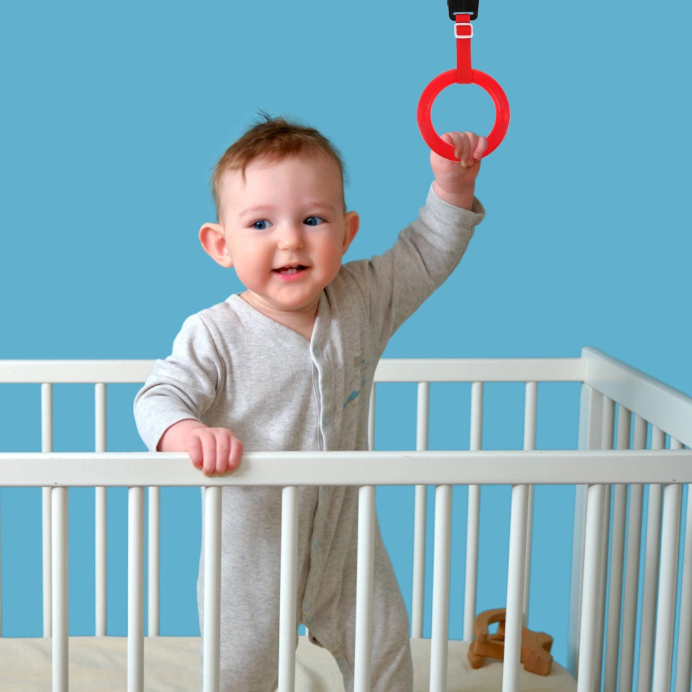 Baby Crib Pull Ring Baby Bed Stand Ring Baby Cot Hanging Ring Walking Assistant Ring