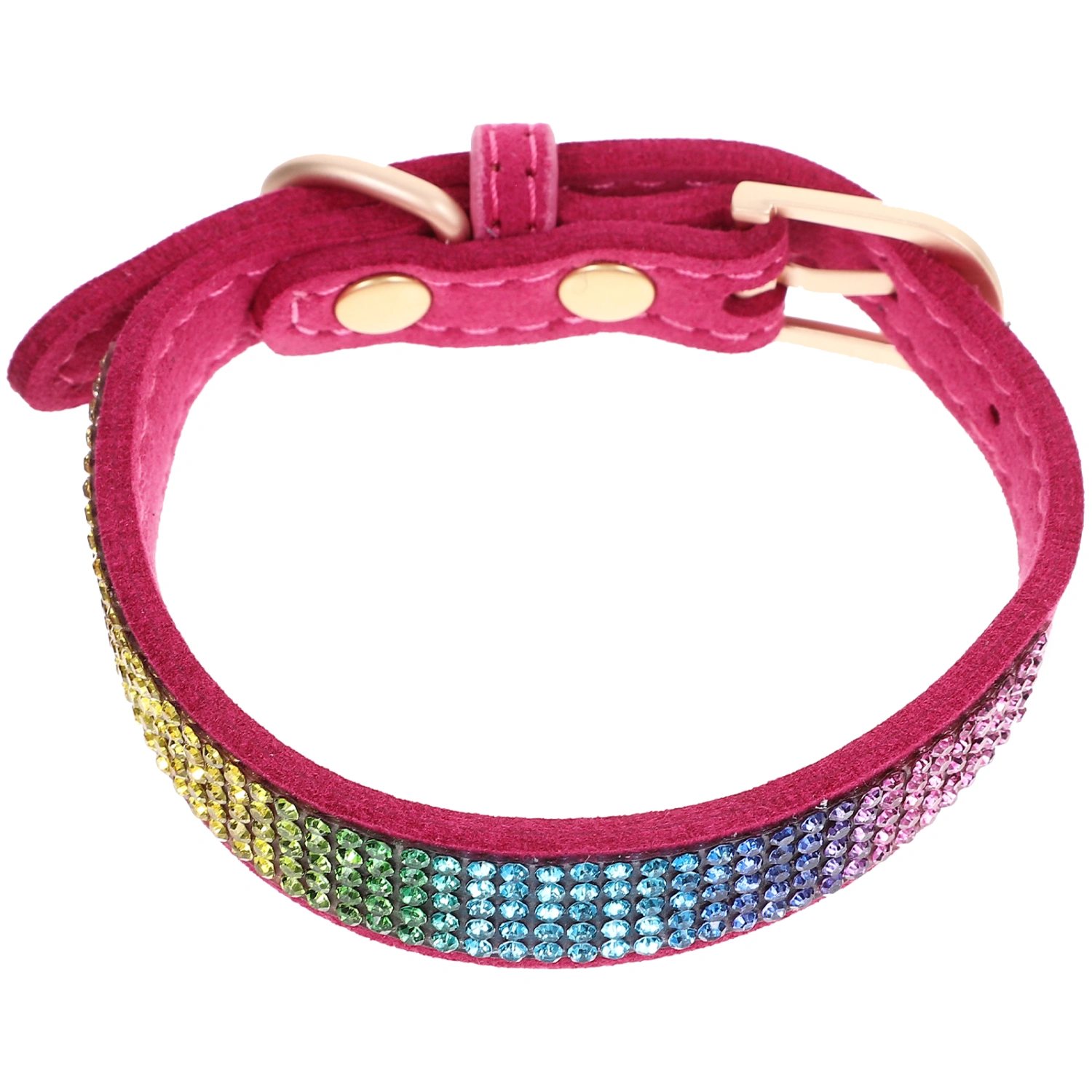 Sparkling Rhinestone Pet Collar Cute Cat Collar Skin-friendly Adjustable Puppy Collar