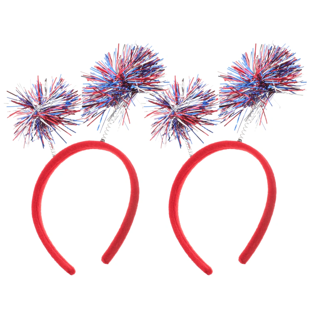 2pcs Party Headbands Festival Hairbands Independence Day Headdress Hair Hoops