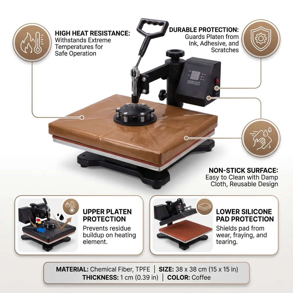 Heat Press Machine Cover Heat Pressing Machine Wrap Cover Protective Cover