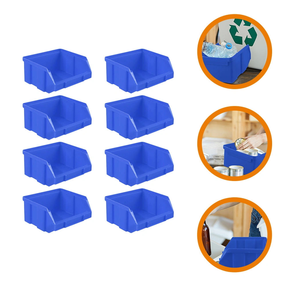 5Pcs Warehouse Storage Racks Components Storage Bins Stackable Parts Storage Bins