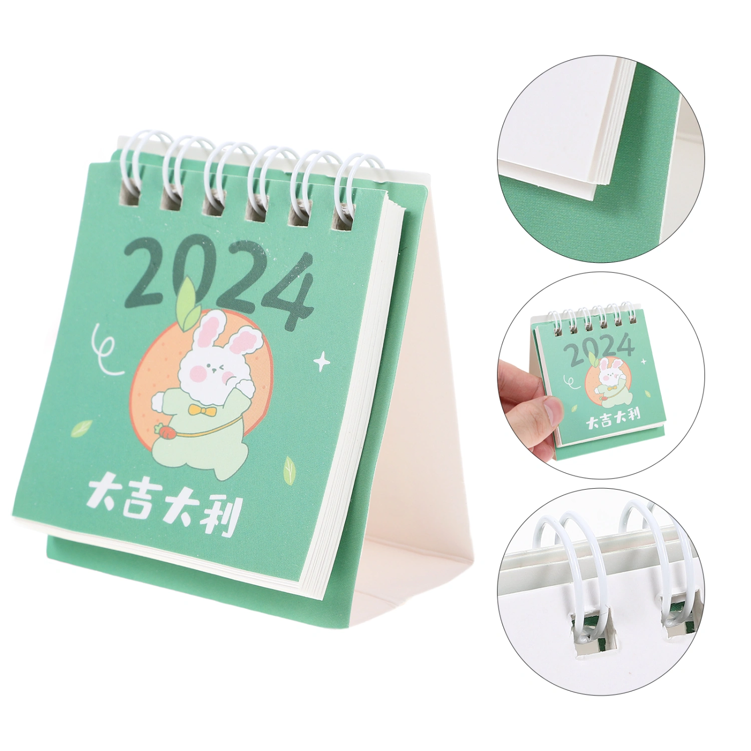 Desktop Calendar 2023 2024 Table Calendar Decoration Ornament For Home Office School