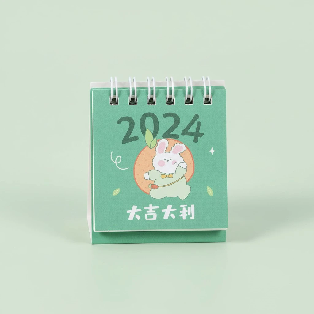 Desktop Calendar 2023 2024 Table Calendar Decoration Ornament For Home Office School
